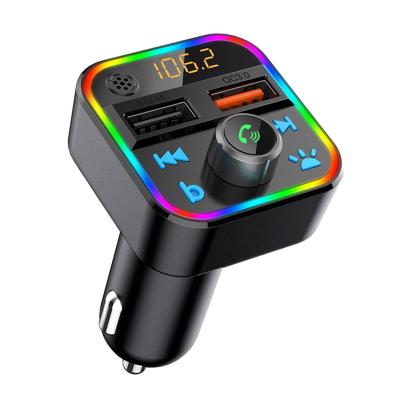 China USB Charger QC 3.0 Car FM Modulator Fm Transmitter Car Stereo Fast Mp3 Player for sale