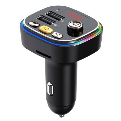 China Colorful Light Power Off 3.1A Memory Car Charger Dual USB Car Kit Car MP3 Player Fast Charging Handsfree FM Transmitter for sale