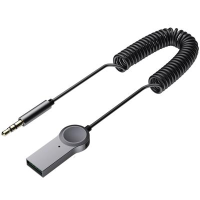 China hands-free aux. 3.5mm car jack 3.5mm car audio stereo wireless receiver MP3 player aux. to. from USB for sale