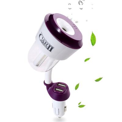 China None Dual USB Car Charger Essential Oil Car Diffuser Car Air Purifier and Humidifier for sale