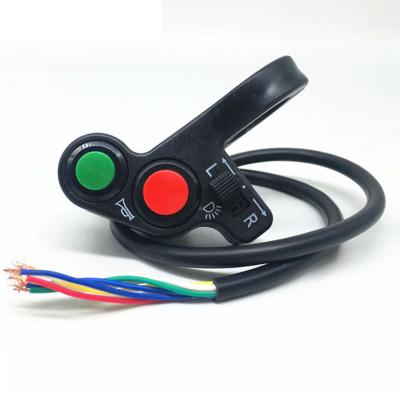 China Scooter Horn Turn Signal Lamp Switch Motorcycle Accessories Push Button Led Headlight Switch Motorcycle Handlebar Switch for sale