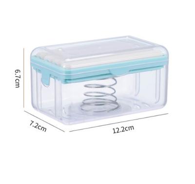 China Modern Wholesale Cheap Portable Plastic Travel Soap Box For Bathroom Soap Dish Box Case Bathroom Tray Soap Case for sale