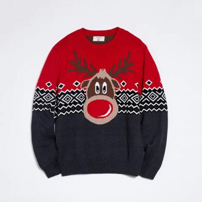 China Custom Winter Anti-pilling Knitted Breathable Anti-wrinkle Mens Christmas Sweater for sale