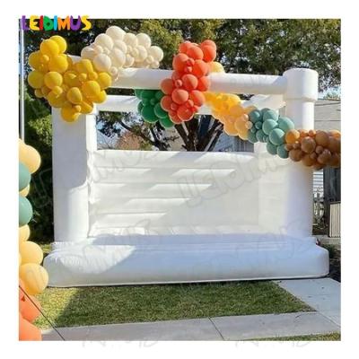 China Children Play Central Commercial Wedding Inflatable Flat Surface Jumping Bouncy Castle Adult White Bouncy Castle Bounce Room for sale