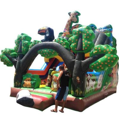 China Kids Play Center Commercial Adult Giant Bouncy Castle Inflatable Farm Theme Customized Combo Slide For Sale for sale