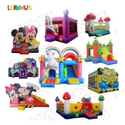 China Kids Play Bouncer Minnie Mouse Unicorn Pastel Bubble Small Bouncy Center Jumping Castles Mickey Mouse With Pool for sale