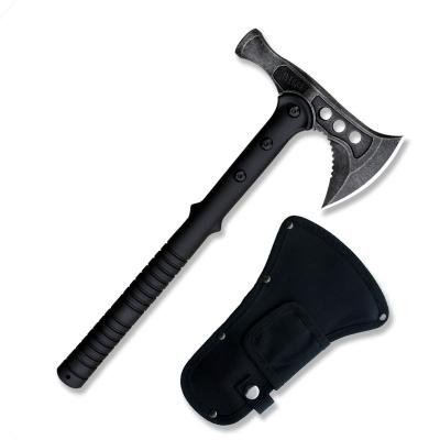 China Unrated construction multi-function hatchet camping ax with no-slip nylon handle and sheath for sale