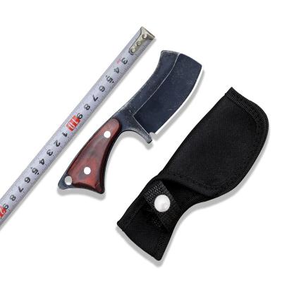 China High Quality Hot Selling Multifunctional Outdoor Hunting Knife Profecssional Handle Wooden Hunting Knife for sale