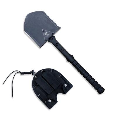 China Multifunctional outdoor tactical camping shovel shovel with nylon handle for sale