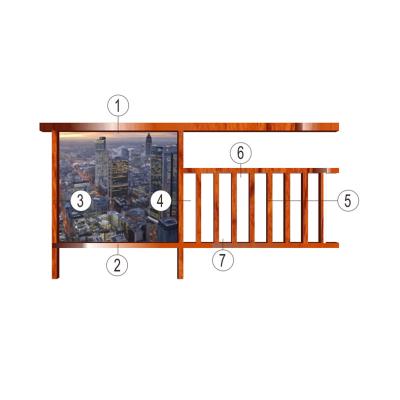 China Radfix Modern Aluminum Safety Railings 6063 6064 Alloy Profile U Channel Frameless Aluminum Glass Railing for sale