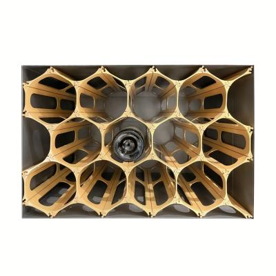 China Other Aluminum Gold Radfix Wine Rack Cuustomize Black Color Wine Rack For Cabinet Gold Color Wine Rack for sale