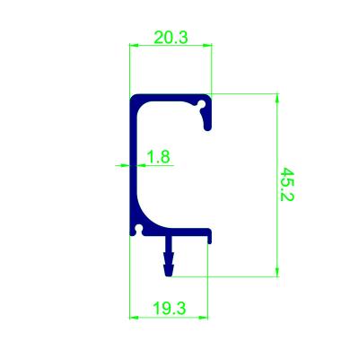 China Decorations JGM-273 Radfix Aluminum Profile Supplier In China OEM High Quality Aluminum Profile For Building Material G Aluminum Profile for sale