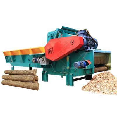 China Retail Feeding Chain Conveyor Wood Shredder Wood Branch Crusher Wooden Chipper Machine for sale