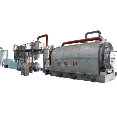 China Tire Pyrolysis Plant Waste TPyrolysis Machine Used Tire Continuous Pyrolysis Line for sale