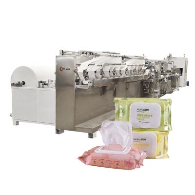 China 12 Lanes Wet Tissue Making Machine for Baby Full Automatic Wet Wipes Production Line for sale