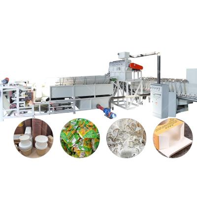 China Advanced Paper Cup Lid Recycling System Paper Removing and Plastic Separating Machine for sale