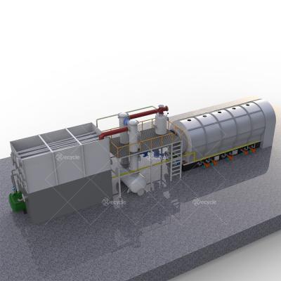 China Rubber Pyrolysis Furnace for Fuel Oil and Carbon Black Rubber Plastic Pyrolysis System for sale