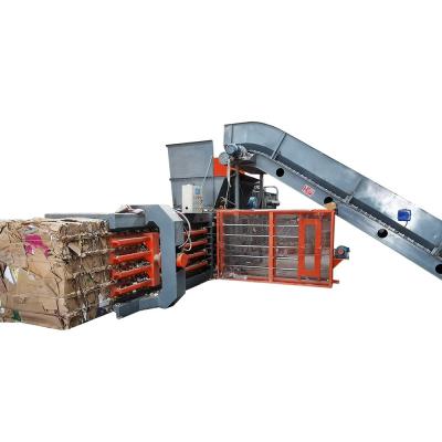 China Cardboard Box Scrap Metal Paper Baler Waste Carton Bale Press Machine for sale