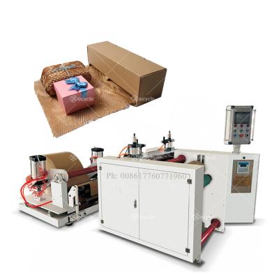 China Honeycomb Paper Wrapping Cutting Making Machine Honeycomb Kraft Paper Bubble Board Wrap Produce Machine for sale