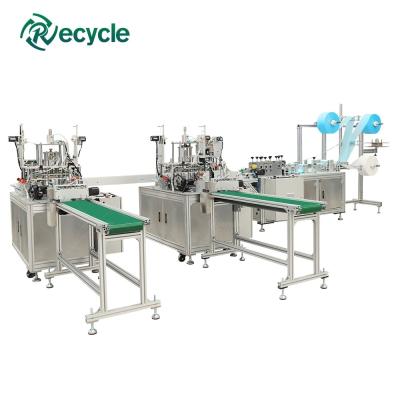 China Fully Automatic 3 ply Nonwoven Fabric Disposable Medical Facemask Surgical Face Mask Making Machine Production Line for sale