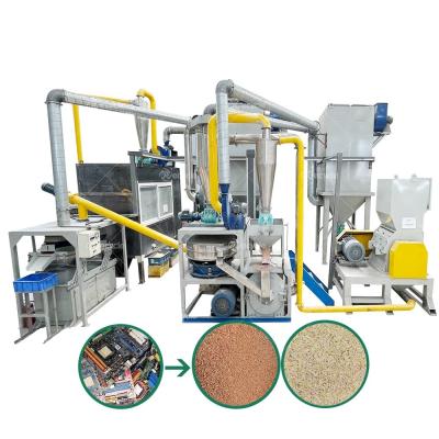 China PCB Metal Recycling Machine Scrap PCB Mother Board Gold Recovery Plant E Waste Recycling Equipment for sale
