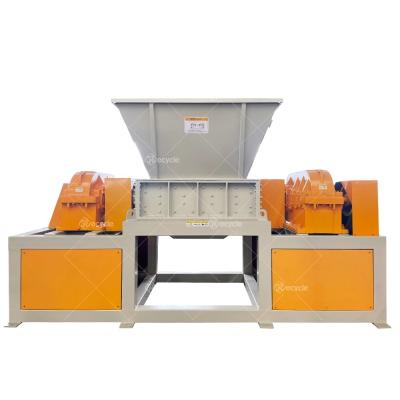 China Industrial Heavy Duty Double Shaft Shredder For Recycling Waste Car Shell Plastic Drum Wood Pallets Solid Waste Shredder for sale