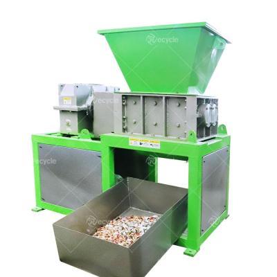 China Professional High Quality Small Crusher Machine Plastic Recycling Machine PP PE PVC Scrap Metal Mini Double Shaft Shredder for sale