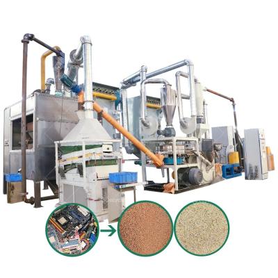 China 3000KG Weight E Waste Recycling Machine for Scrap Circuit Board and CPU Gold Refining for sale