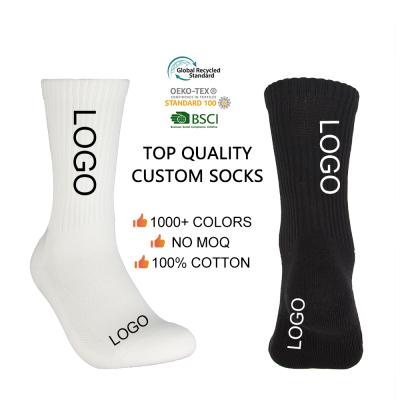 China OEM High Quality QUICK DRY Tube Fashion Crew Cycle Designer Sports Custom Made Mens Socks With Logo for sale