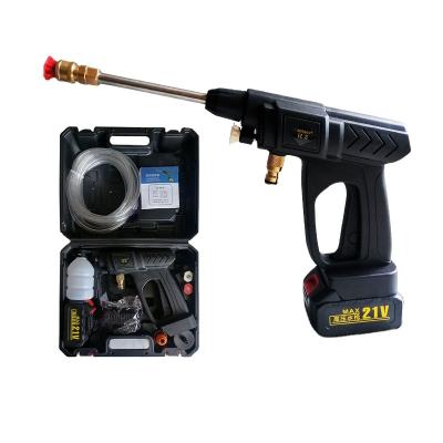 China ABS Nnew Product Portable Car Pressure Wash Gun Water Jet Gun Lithium Battery Car Wash Foam Gun for sale