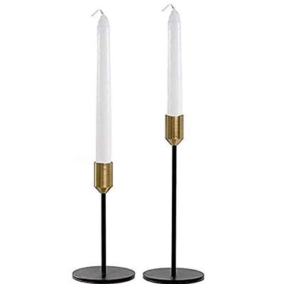 China wholesale luxury metal candle holder for wedding home decoration for sale