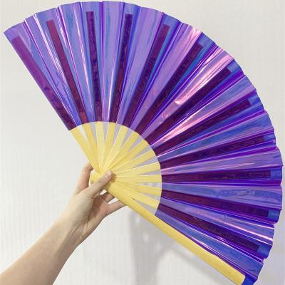 China 2022 NEW Products Asian Bamboo Wholesale Glow Custom Folding Hand Printed Fan for sale