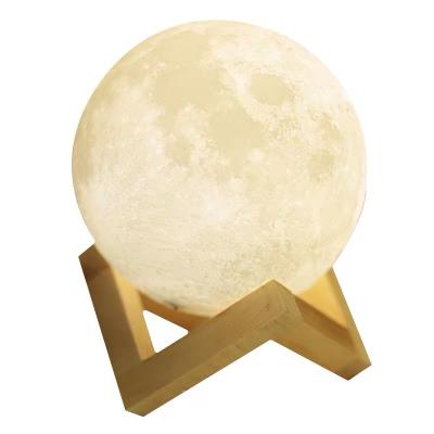 China Home Decoration/Gift Table Lamps Color Changing Magic Gift Touch Mood Lights Moon Lamp Small 3d Led Night Light For Kids for sale