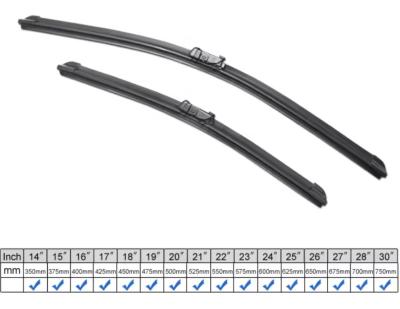 China Sleek Quiet Windshield Wiper Blades Curved Universal Windscreen Wipers for sale