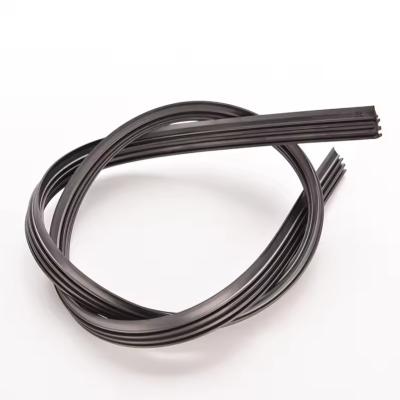 China Natural Black Wiper Rubber Refill 12In Car Wiper Blade Rubber Strip for sale