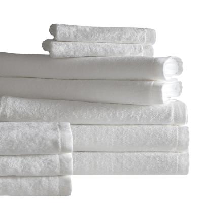 China Amazon Sale 100% Cotton 600GSM 32S QUICK DRY Warm White Face Towel For Hotels for sale