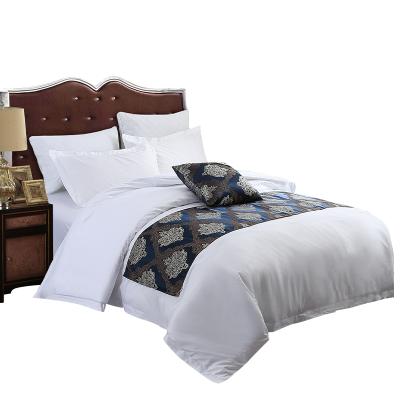 China Highly Cost Effective Hotel Bed Linen Satin Fabric Bed Set Antistatic Single Dyed Luxury Bedding for sale