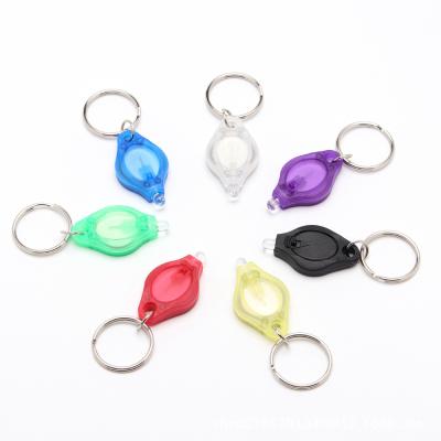 China Plastic Key Chain Mini LED Flashlight Purplelight Small Light Hot UV Purplelight Key Chain Key Chains for sale