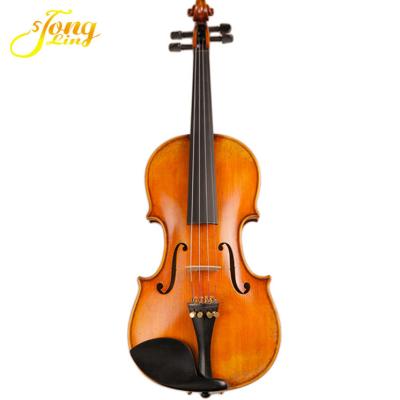 China Immaculate handmade solid wood 4/4 violin with case for sale