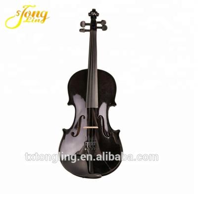 China China Impeccable Fitness Black Violin for Beginners or Student for sale