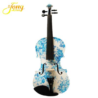 China Flawless Solid Wood Blue Color Violin Oud Musical Instrument TL-1201 for sale