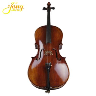 China Flawless Professional Flamed Cello 4/4 With Cello Bow TL014-3 High Grade Cello for sale