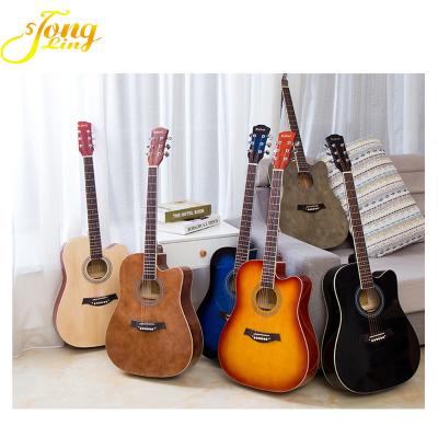 China Basswood Handmade Cheap Price Chinese Acoustic Guitar for sale