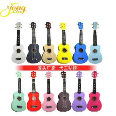 China Cheap Basswood Colorful Laminated Basswood Ukulele For Beginner for sale