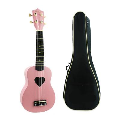 China Pink Basswood Tongling Ukulele With Carry Bag Small Guitar Ukulele For Kids for sale