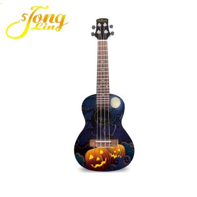 China Basswood Halloween Style Uklele Art Uklele For Student Basswood guitar Good Gifts for sale