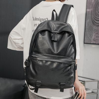 China Good Quality Waterproof Soft Business White Plain Japan Style Men's Leather Backpack for sale