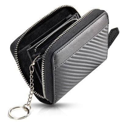 China High quality custom thin carbon fiber 2020 minimalist rfid wallet for sale