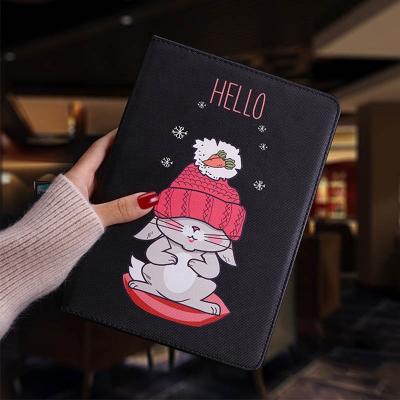 China Shockproof Tablet Protective Case For iPad Pro 10.5 PU Leather Cute Cat Cartoon Illustration Case Flip Smart Stand Cover For iPad Pro 10.5 for sale