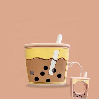 China Scratch-Resistant Air Pod 1 2 Pro 3 Fun Cartoon French Fries Radio For Airpods For Air Pods Earphone Box Couple TPU Cover Soft Fill Cases With Ring for sale